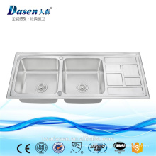 Ds 11650 wood sink commercial bathroom sink countertop deep stainless steel sink